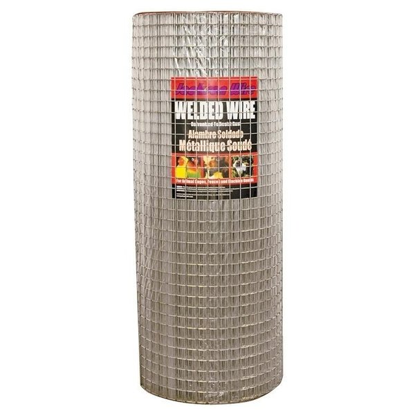 Jackson Wire 10 04 36 14 Welded Wire Fence, 100 ft L, 24 in H, 1 x 2 in Mesh, 14 Gauge, Galvanized 10043614